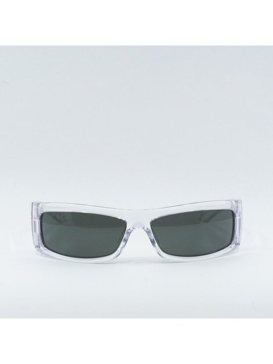 Gucci GG1492S 004 Sunglasses Crystal Rectangle Frame, Grey Lenses main image 8